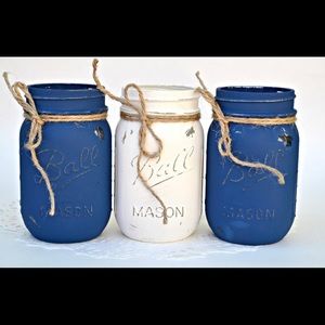 Custom Colored Decorative Mason Jars